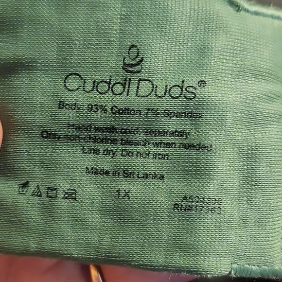 Cuddl Duds Sage Green Soft Cup Or Sports Bra - Picture 2 of 14